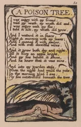 Songs of Innocence and of Experience, Plate 50, A Poison Tree (Bentley 49)
